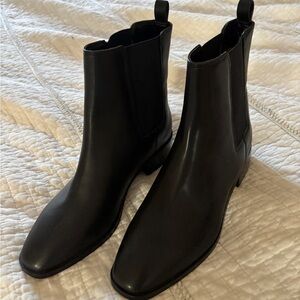 J. Crew Black Chelsea Ankle Boots